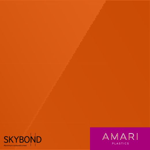 BUY 3mm Orange ACM Mirror Sheet 3050x1500 #158794 | Amari Plastics